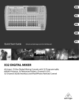 Behringer X32 DIGITAL MIXER Owner's manual