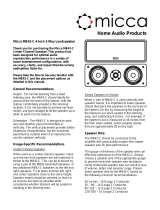 Micca MB42-C User manual