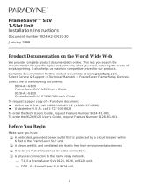 Paradyne FrameSaver SLV 9124 Installation Instructions Manual