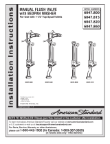 American Standard 6047.800 Installation guide
