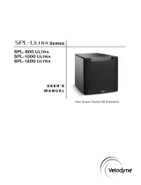 Velodyne SPL-Ultra User manual