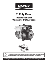 Davey 2PP65HV Operating instructions
