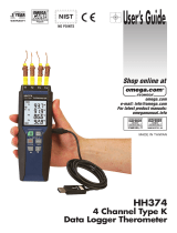 Omega HH374 Owner's manual