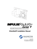 Magnetek IMPULSE G+/VG+ Series 4 EtherNet IP Installation guide