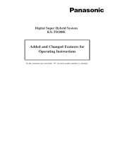 Panasonic KXTD208E Operating instructions