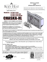 Kozyheat Chaska XL Owner's manual