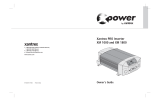 Xantrex Xantrex PRO XM 1000 Owner's manual