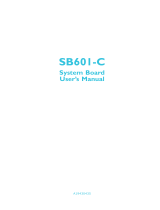 DFI SB601-C User manual