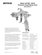 BinksSV100 2 Quart Pressure Feed Outfit