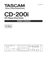 Tascam CD-200i Owner's manual