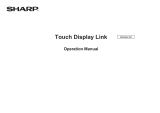 Sharp LLP202V Owner's manual