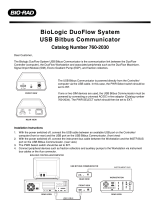 BIO RAD 760-2030 Installation guide