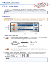 Extron electronics CTR 8 User manual
