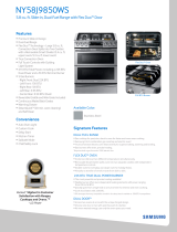 Samsung NY58J9850WS Installation guide