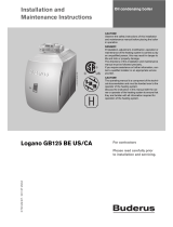 Buderus Logano GB125 BE US Installation And Maintenance Instructions Manual