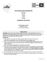 Leviton PCC55-KIT Operating instructions