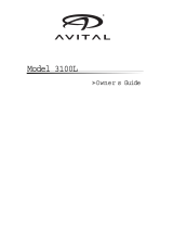 Avital 3100L User manual
