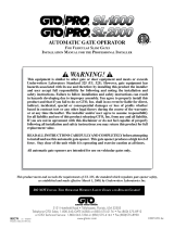 GTO SL-2000 Installation guide