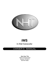 NHT IWS Owner's Manuals