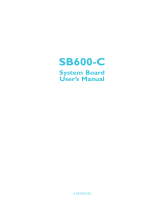 DFI SB600-C User manual