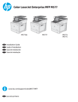 HP Color LaserJet Enterprise MFP M577 series Installation guide