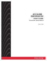 Paradyne ACCULINK 3163 DSU User manual