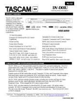 Tascam DV-D01U User manual