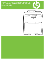 HP Color LaserJet CP3505 Printer series User guide