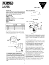Omega FL-X Series Water Meter Owner's manual