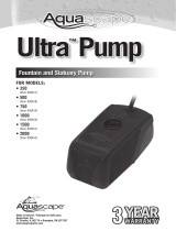 AquaScape Ultra 350 Installation & Maintenance Instructions Manual