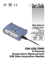 Omega OM-USB-TEMP Owner's manual