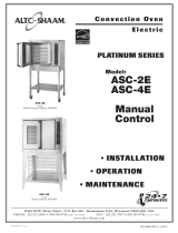 Alto-Shaam PLATINUM ASC-2E Installation, Operation and Maintenance Manual
