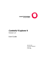 Lucent Technologies CentreVu Explorer II User manual