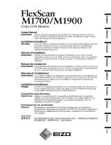 Eizo FLEXSCAN M1700 User manual