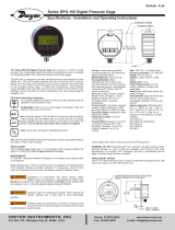 Dwyer Series DPG User manual