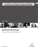 Behringer MULTIGATE PRO XR4400 User manual