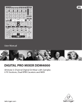 Behringer Digital Pro Mixer DDM4000 User manual