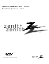 Zenith D52WLCD Series Operating instructions