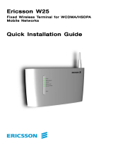 Ericsson W25 Quick Installation Manual