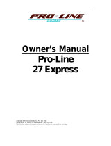 Pro-Line Boats 2004 27 Express Owner's manual