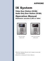 Aiphone IX-DA, IX-BA Operating instructions