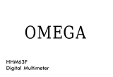 Omega HHM63C Owner's manual