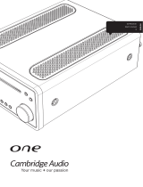 Cambridge Audio One (CDRX30) User manual