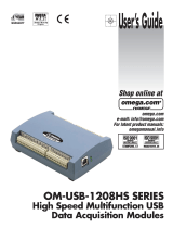Omega OM-USB-1208HS Series Owner's manual