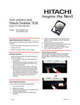 Hitachi DESKSTAR 7K1000 Quick Installation Manual