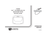 Audiovox VOD10 - Car - Overhead LCD Monitor Operating instructions