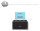 McIntosh MC8207 Owner's manual