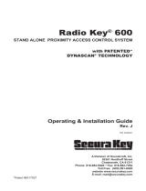 Secura Key RADIO KEY 600 Installation guide