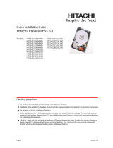 Hitachi Travelstar 5K1000 HTS541064A9E680 Install Manual
