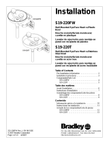 Bradley S19-220T Installation guide